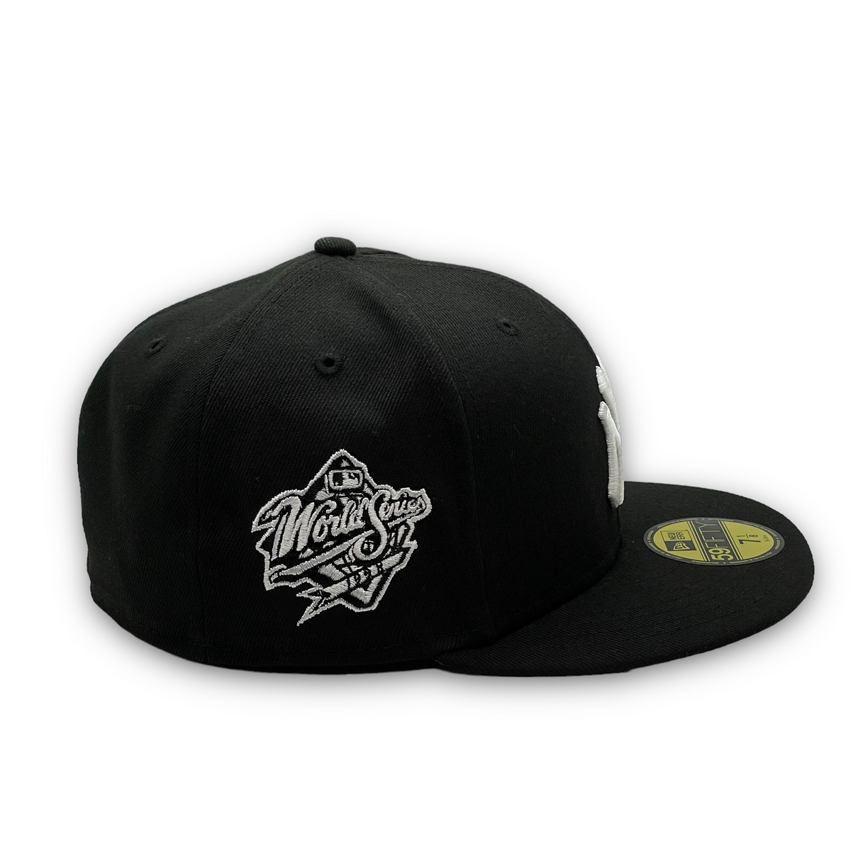 Black＆White cap 59Fifty New York Yankees 1998 World Series Patch Black/White