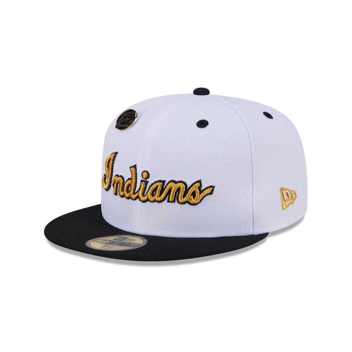 59Fifty Day Cleveland Indians 70th Anniversary 2-Tone White