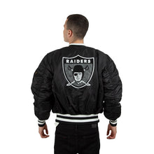 Load image into Gallery viewer, Las Vegas Raiders X New Era X Alpha Industries MA-1 Bomber Jacket