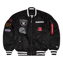 Load image into Gallery viewer, Las Vegas Raiders X New Era X Alpha Industries MA-1 Bomber Jacket