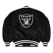 Load image into Gallery viewer, Las Vegas Raiders X New Era X Alpha Industries MA-1 Bomber Jacket