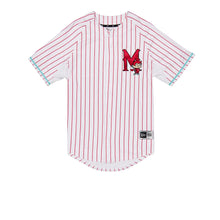 Load image into Gallery viewer, 2024 LMB Diablos Rojos Del Mexico Home Game Jersey - White/Red Stripe