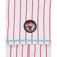 Load image into Gallery viewer, 2024 LMB Diablos Rojos Del Mexico Home Game Jersey - White/Red Stripe