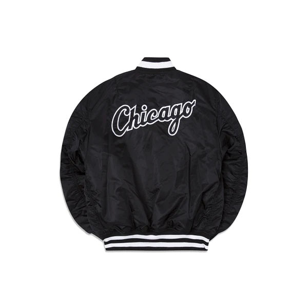 Shop New Era Chicago Bears MA-1 Bomber Jacket 13118277 blue