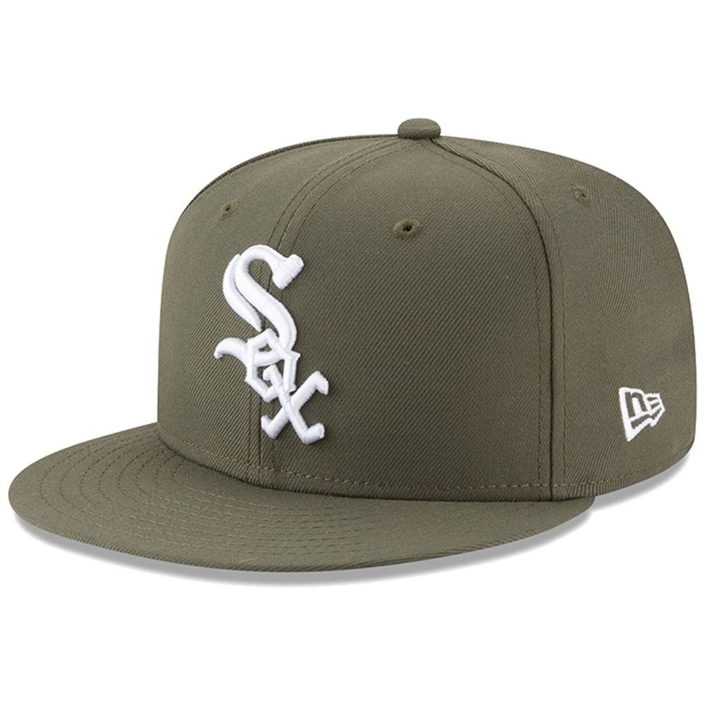 59Fifty Chicago White Sox MLB Basic New Olive/White Logo - Grey UV