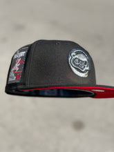 Load image into Gallery viewer, 59Fifty Chicago Cubs 'Be Alert’ Black - Red UV
