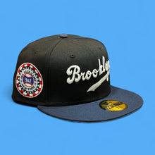 Load image into Gallery viewer, 59Fifty Brooklyn Dodgers 1942 All-Star Game 2-Tone Black/Night Shift Navy - Gray UV [M. MORALES]
