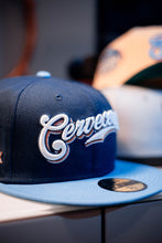 Load image into Gallery viewer, 59Fifty Cerveceros de Milwaukee Navy/Sky Blue - Green UV by [@yote_city]
