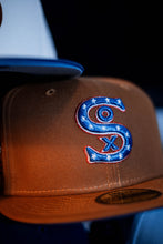 Load image into Gallery viewer, 59Fifty Chicago White Sox Comiskey Park Toasted Peanut - Royal UV by [@yote_city]
