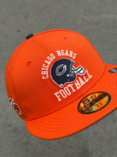 Load image into Gallery viewer, [DRAFT DAY BEARS] 59Fifty Chicago Bears 100TH Anniversary Rush Orange - Green UV
