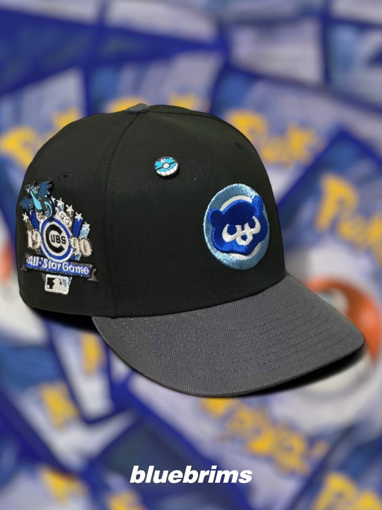 59Fifty Chicago Cubs 1990 All-Star Game 2-Tone Black/Dark Graphite - Icy Blue UV [MEGA CUBS X]