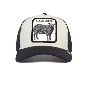 The Black Sheep - Goorin Bros Animal Farm Adjustable Trucker Hat - White/Black