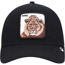 Load image into Gallery viewer, The King Lion - Goorin Bros Animal Farm Adjustable Trucker Hat - Black
