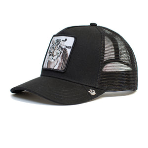 The White Tiger - Goorin Bros Animal Farm Adjustable Trucker Hat - Black