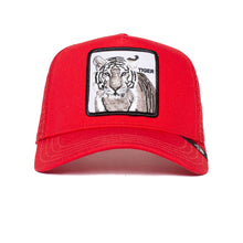Load image into Gallery viewer, The White Tiger - Goorin Bros Animal Farm Adjustable Trucker Hat - Red

