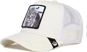 The White Tiger - Goorin Bros Animal Farm Adjustable Trucker Hat - White