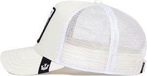 The White Tiger - Goorin Bros Animal Farm Adjustable Trucker Hat - White