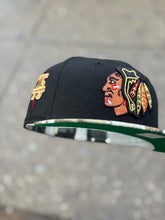 Load image into Gallery viewer, [RTE BLACKHAWKS] 59Fifty Chicago by Blackhawks 75th Anniversary 2T Black/Real Tree Edge - Green UV
