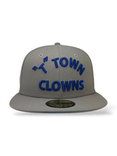 Load image into Gallery viewer, 59Fifty On Field MiLB Theme Night Tulsa Drillers (&quot;T&quot; Town Clowns) Gray - Grey UV

