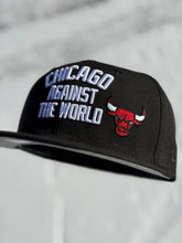 Load image into Gallery viewer, [CATW BULLS] 59Fifty Chicago Bulls "Chicago Against The World" OTC Black - Grey UV
