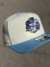 Load image into Gallery viewer, 9Fifty A-Frame Snapback North Carolina Tar Heels Chrome/Sky Blue - Green UV
