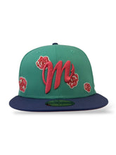 Load image into Gallery viewer, 59Fifty LMB x NEWERAMX  Diablos Rojos del Mexico 2T Roses Clear Mint/Orchid - Rose UV
