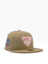 Load image into Gallery viewer, [Camel Cubs 1.0] 59Fifty Chicago Cubs Wrigley Field Ivy Camel - Pink UV
