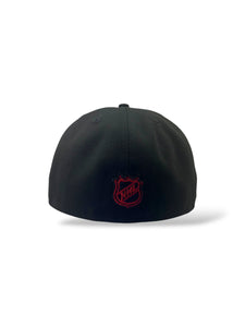 59Fifty New Era Chicago Blackhawks "Tri-Hit" Black/OTC Fitted Hat - Gray UV
