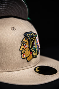 59Fifty NHL Chicago Blackhawks “Tomahawk” [Camel] - Grey UV