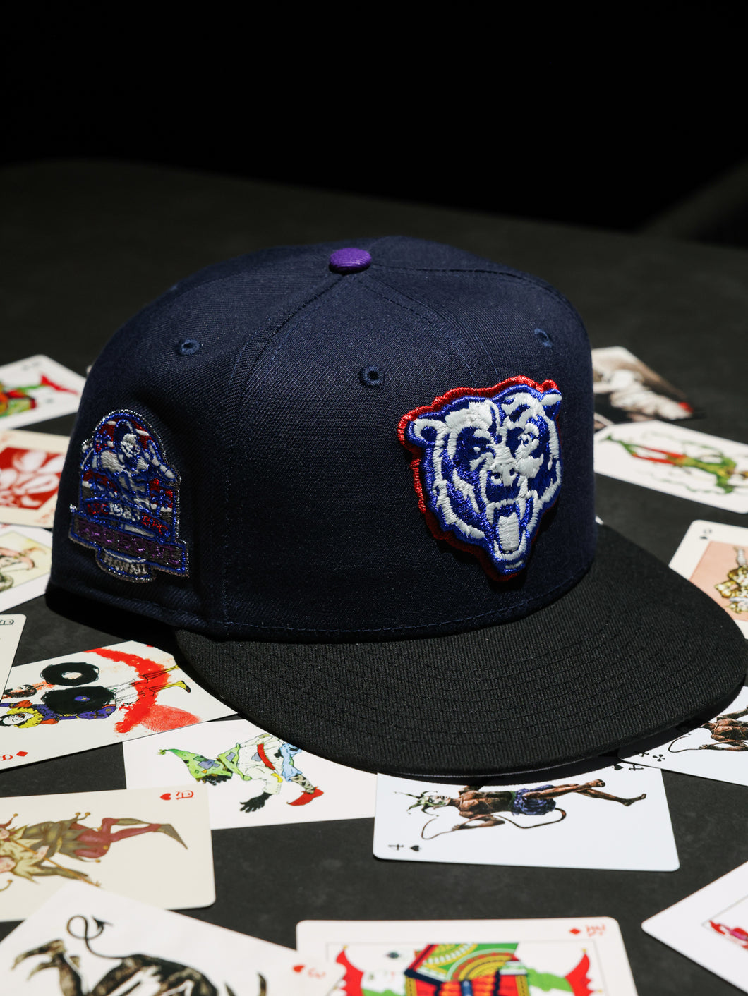 [SMILE BEARS] 59Fifty Chicago Bears 1983 Pro-Bowl Night Shift Navy/Black - Grey UV