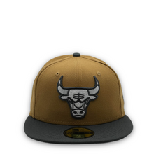 Load image into Gallery viewer, 59Fifty Chicago Bulls 2-Tone Color Pack Bronze/Charcoal- Grey UV
