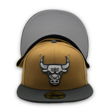 Load image into Gallery viewer, 59Fifty Chicago Bulls 2-Tone Color Pack Bronze/Charcoal- Grey UV
