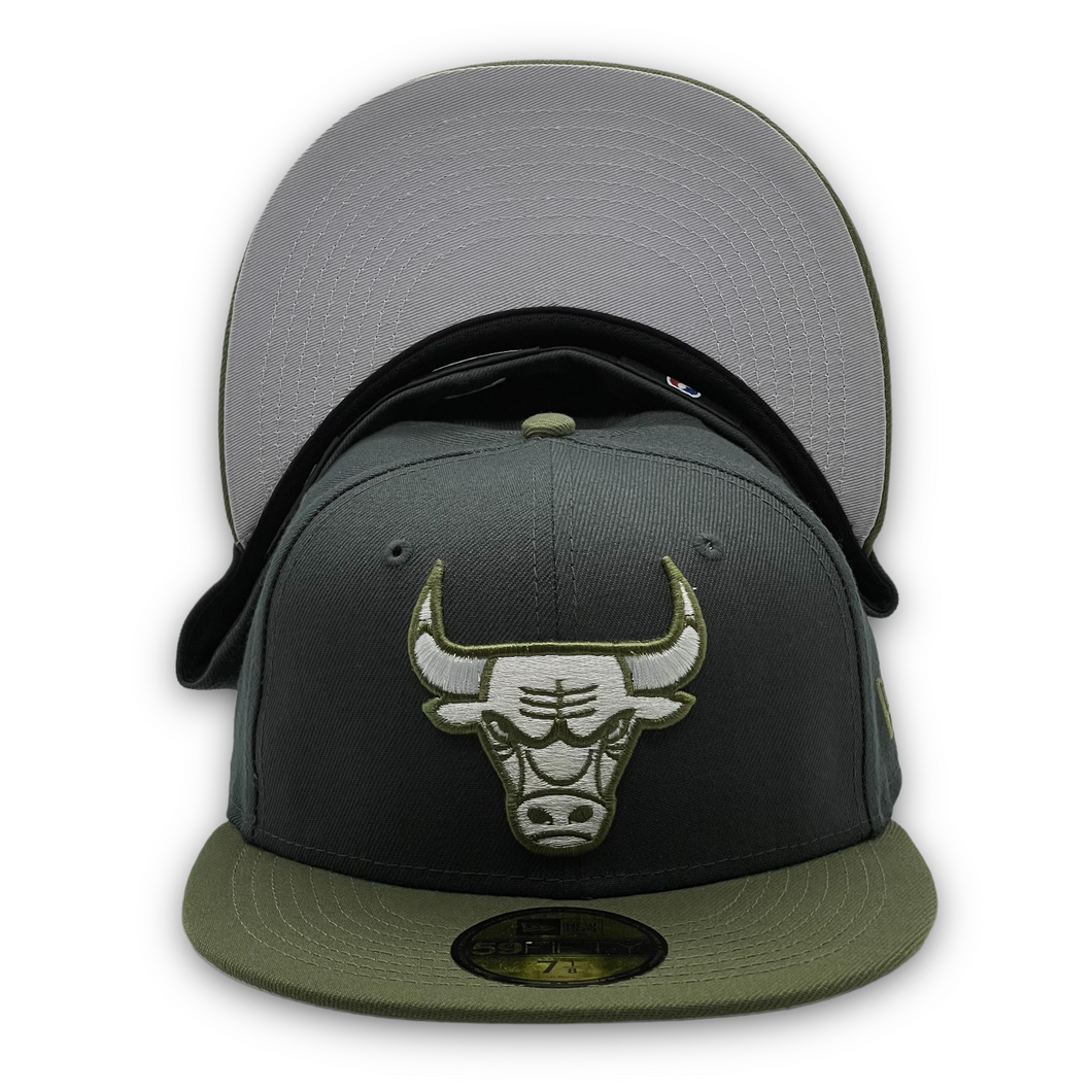 59Fifty Chicago Bulls 2-Tone Color Pack Charcoal/Olive - Grey UV