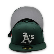 Load image into Gallery viewer, 59Fifty Oakland Athletics 1989 World Series Patch Green - Gray UV
