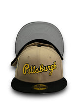 Load image into Gallery viewer, 59Fifty Pittsburgh Pirates Camel 2.0 Roberto Clemente 2-Tone Camel/Black - Grey UV
