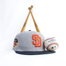 Load image into Gallery viewer, 59Fifty San Diego Padres &quot;ROTY&quot; Jackie Robinson Award 2-Tone Heather Grey/Green - Green UV
