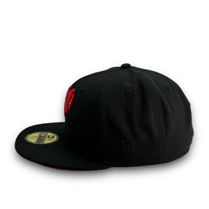 59Fifty Diablos Rojos del Mexico Liga Mexicana de Beisbol Black - Red UV