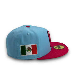 59Fifty Mexico World Baseball Classic Alternate  2-Tone Blue/Rose Pink- Grey UV