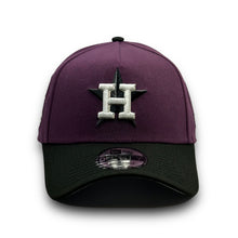Load image into Gallery viewer, 9Forty A-Frame Houston Astros 50th Anniversary Park 2-Tone Snapback  Plum/Black - Grey UV
