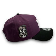 Load image into Gallery viewer, 9Forty A-Frame Houston Astros 50th Anniversary Park 2-Tone Snapback  Plum/Black - Grey UV
