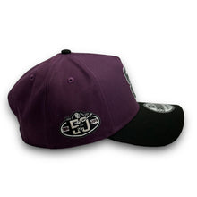 Load image into Gallery viewer, 9Forty A-Frame San Diego Padres 50th Anniversary Park 2-Tone Snapback  Plum/Black - Grey UV
