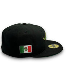 Load image into Gallery viewer, 59Fifty Pericos de Puebla Liga Mexicana del Beisbol Black - Green UV
