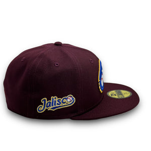 59Fifty Charros de Jalisco Liga Mexicana Maroon - Grey UV