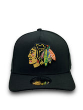 Load image into Gallery viewer, 9Fifty NHL A-Frame Chicago Blackhawks OTC Snapback Black - Grey UV
