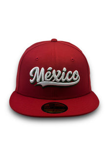 59Fifty 2020 Serie Del Caribe Retro Mexico Script Scarlet - Green UV