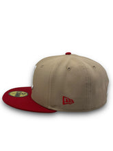 Load image into Gallery viewer, 59Fifty 2020 Serie Del Caribe Retro Mexico &quot;M&quot; Khaki/Scarlet- Green UV
