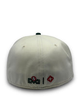 Load image into Gallery viewer, 59Fifty 2020 Serie Del Caribe Retro Mexico &quot;M&quot; 2-Tone Chrome/Dk Green - Red UV
