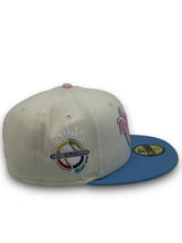 Load image into Gallery viewer, 59Fifty 2024 Serie Del Caribe Mexico &quot;M&quot; 2-Tone Chrome/Sky Blue - Black UV
