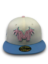 Load image into Gallery viewer, 59Fifty 2024 Serie Del Caribe Mexico &quot;M&quot; 2-Tone Chrome/Sky Blue - Black UV
