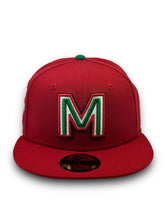 Load image into Gallery viewer, 59Fifty 2024 Serie Del Caribe Mexico &quot;M&quot; Scarlet- Black UV
